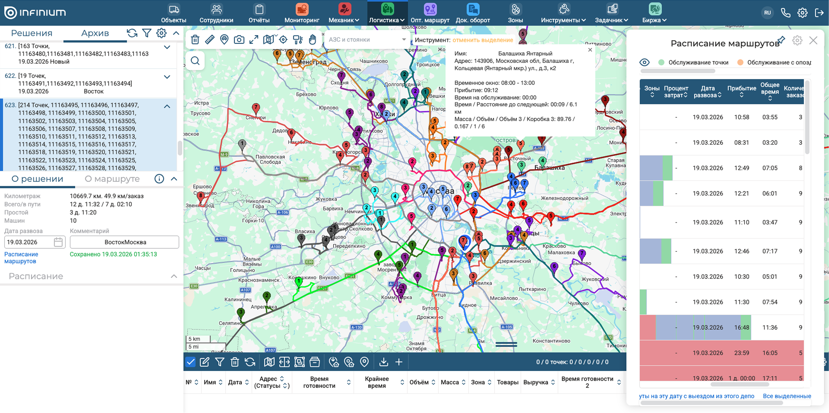 Платформа снижения затрат на транспорт и логистику последней мили TMS Logimus